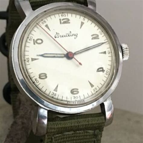 breitling 123 1945|Rare Vintage Breitling 123 WW2 Era 1945 Manual Wind Watch.